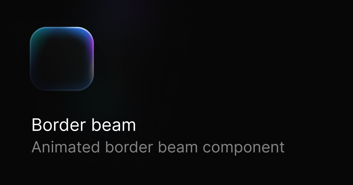 Border Beam